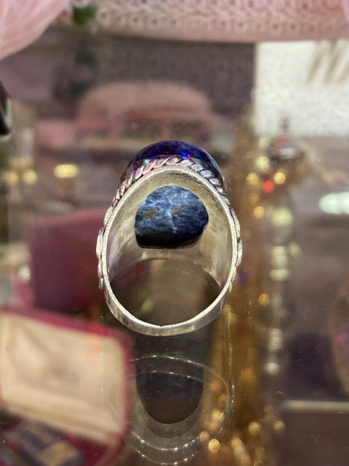 Blue Chalcedony  Ring size 7.5