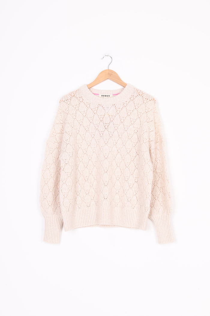 boden Womens White Jumper Size M