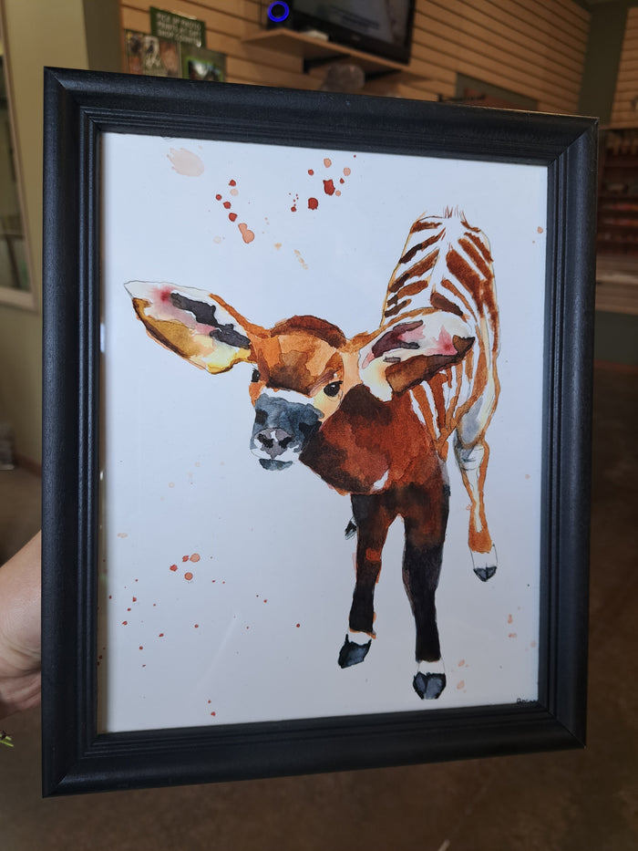 Bongo Watercolor - Digital Download (By Briggs, Age 11)