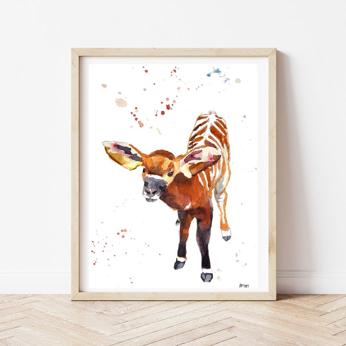 Bongo Watercolor - Digital Download (By Briggs, Age 11)