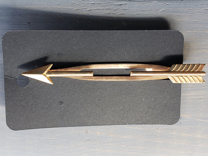Brass Arrow tie clip