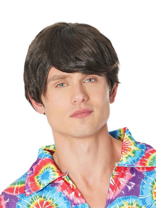 Brown 60's Male Wig