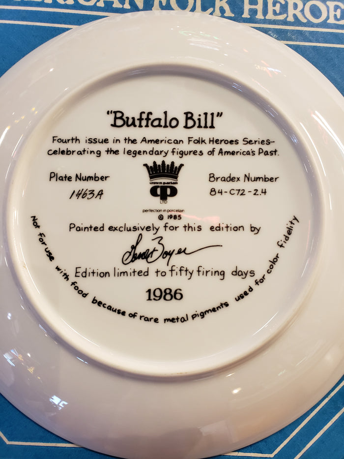 Buffalo Bill Commemorative Plate