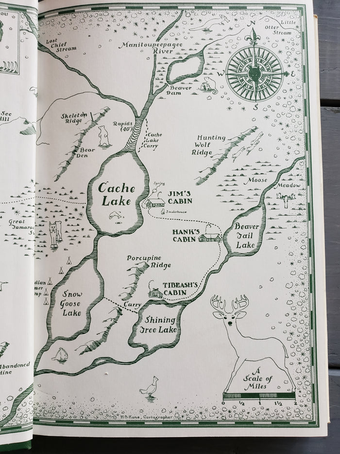 Cache Lake Country Life in the North Woods by John J. Rowlands (1959)