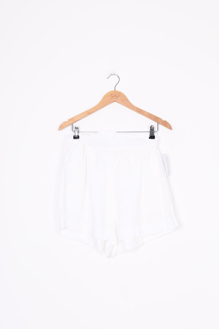 Caitlin Crisp Womens White Shorts Size 10