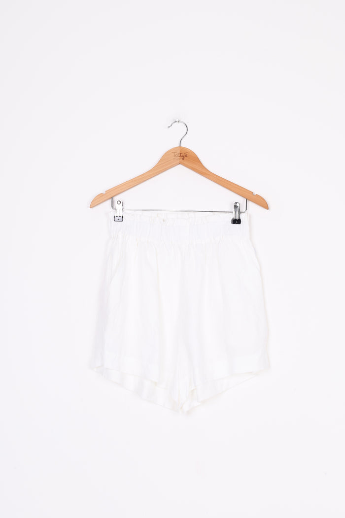 Caitlin Crisp Womens White Shorts Size 10