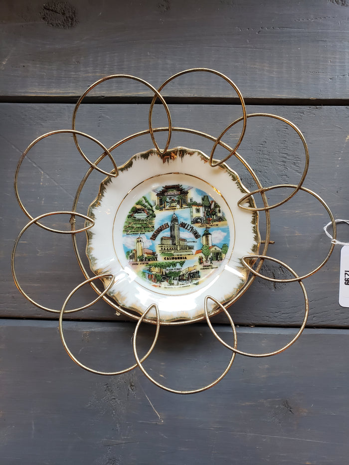 California souvenir plate wall hang