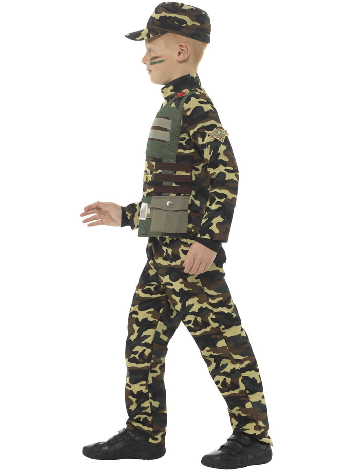 Camouflage Military Boy Costume
