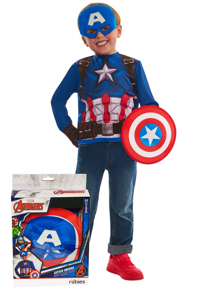 Captain America Kids Dress Up Gift Set