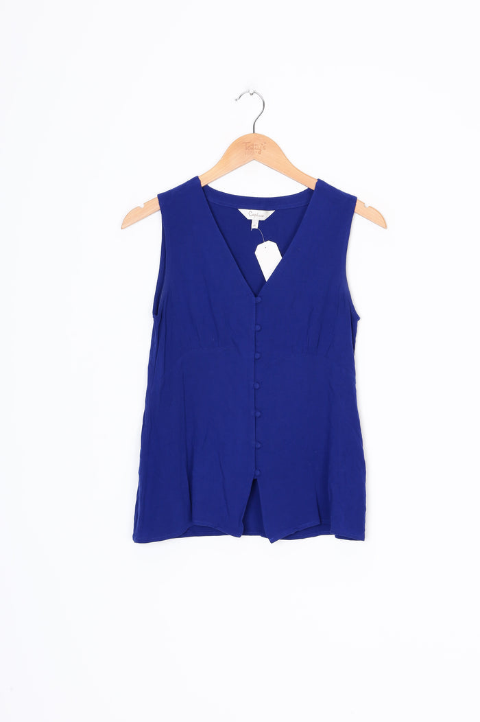 Capture Womens Blue Top Size 8