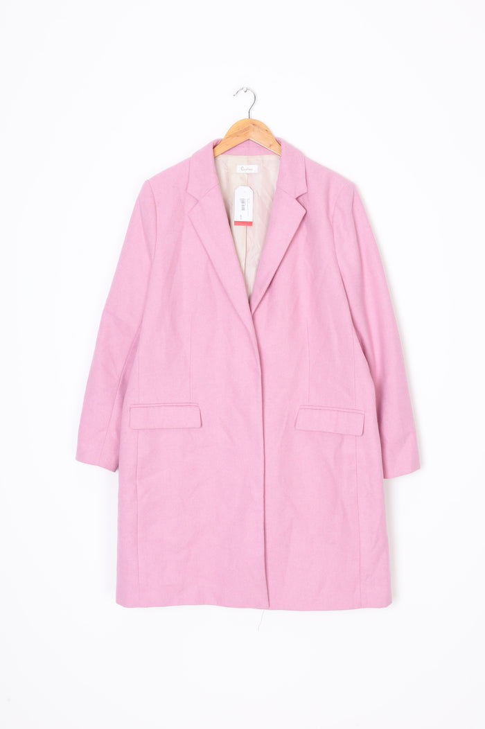 Capture Womens Pink Coat Size L