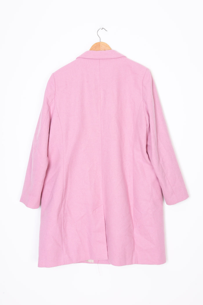 Capture Womens Pink Coat Size L