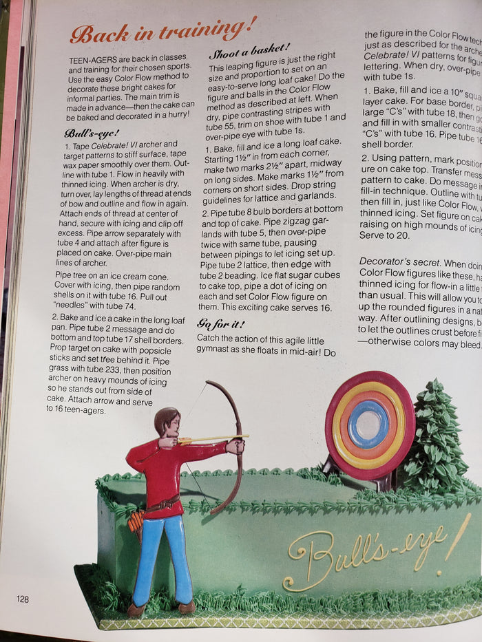 Celebrate! VI cake decorating book by Wilton (1980)