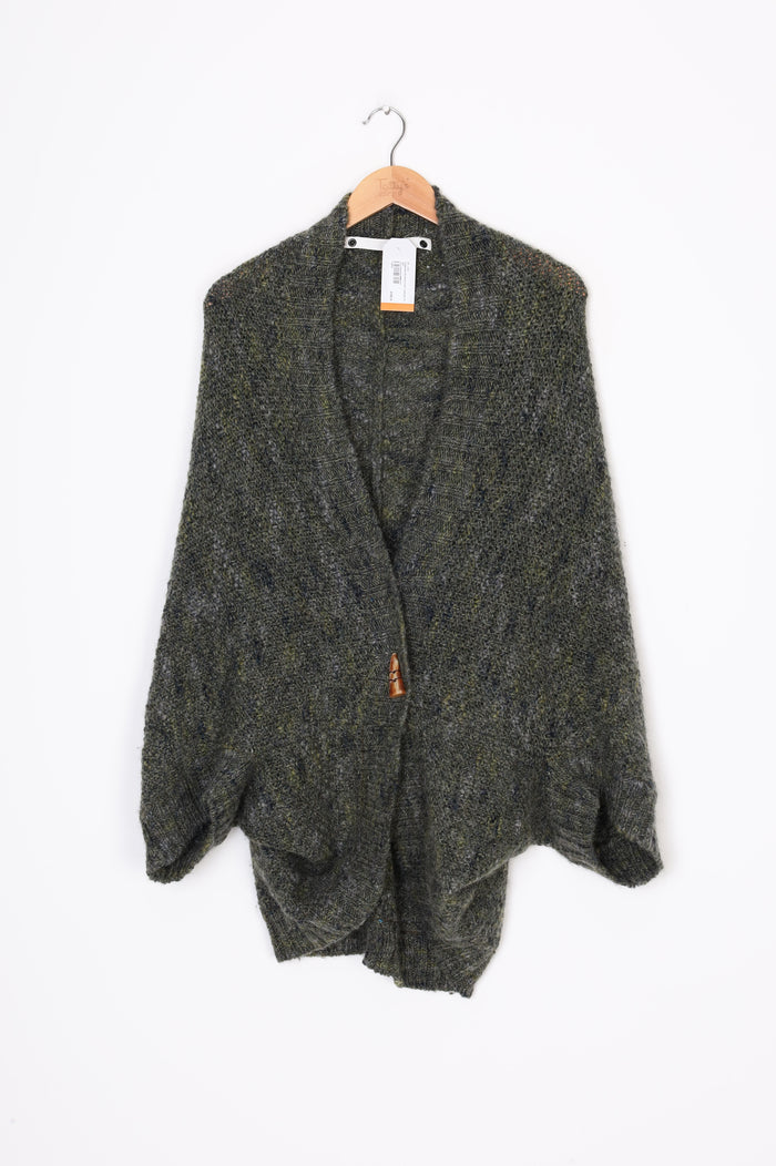 Coatpeople Womens Green Cardigan Size O/S