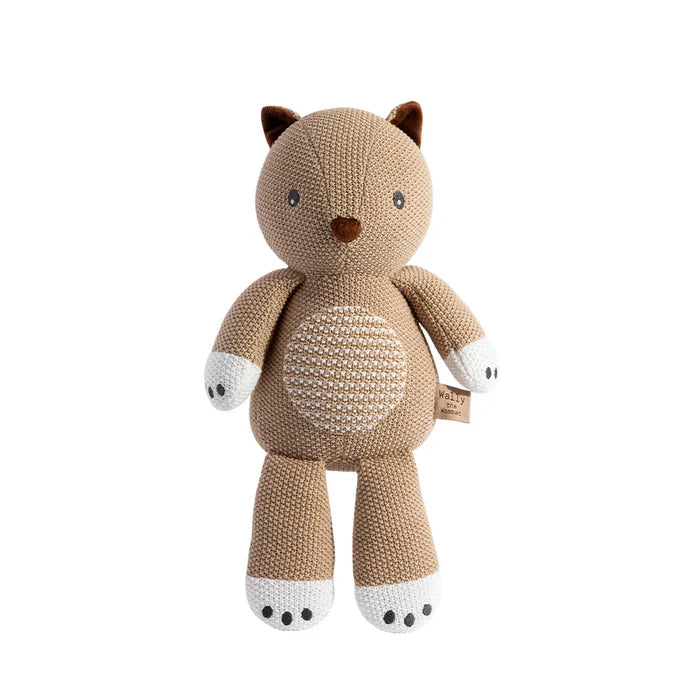 Cotton Knit Toy - Wally the Wombat