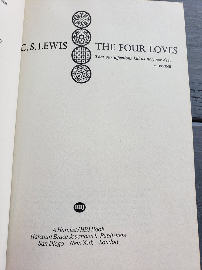 C.S. Lewis, The Four Loves