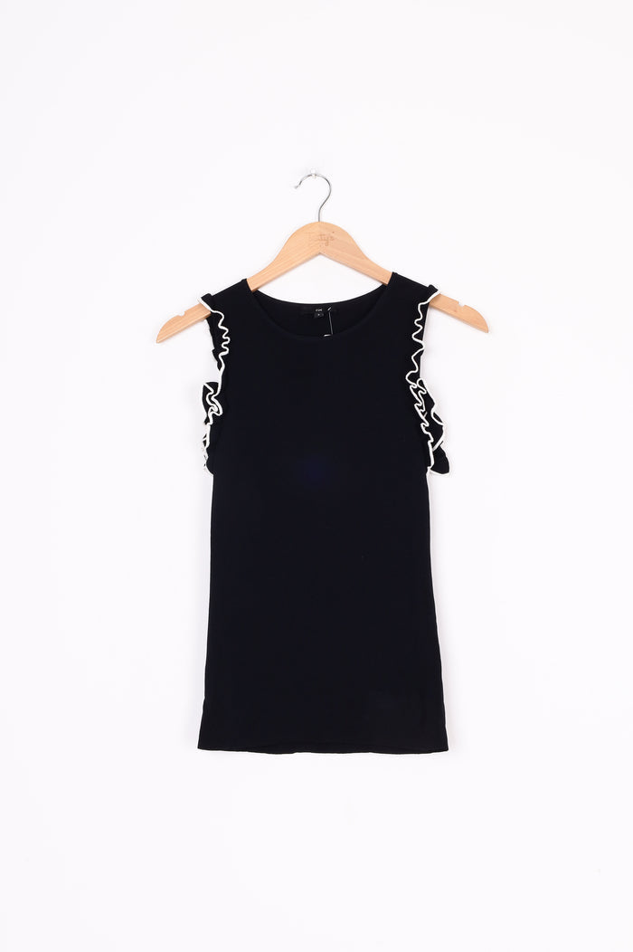 Cue Womens Black Top Size S