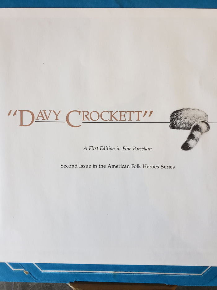 Davy Crockett commemorative plate