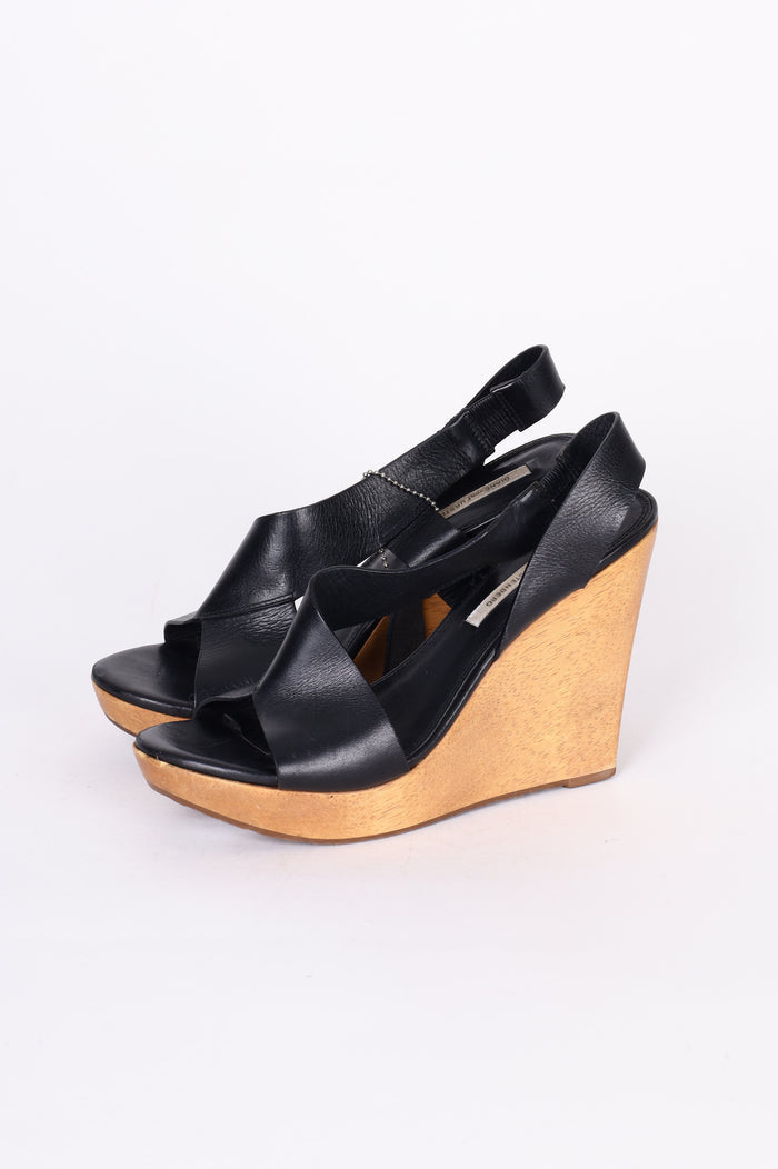 Diane von Furstenberg Womens Black Heels Size EU 40