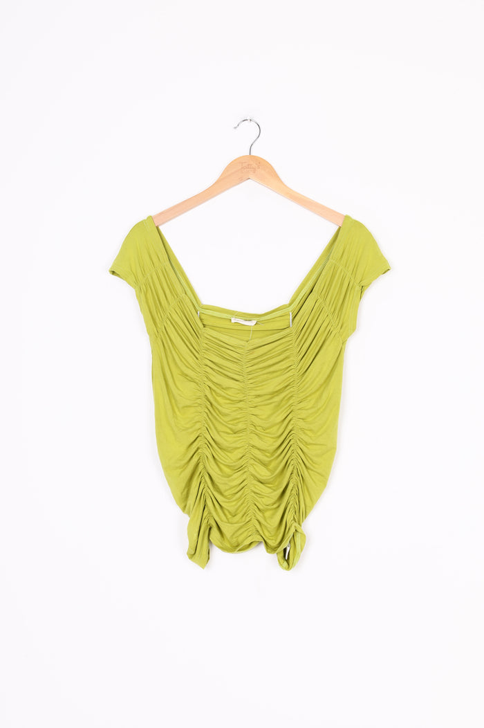 Dominique Healy Womens Green Top Size 4