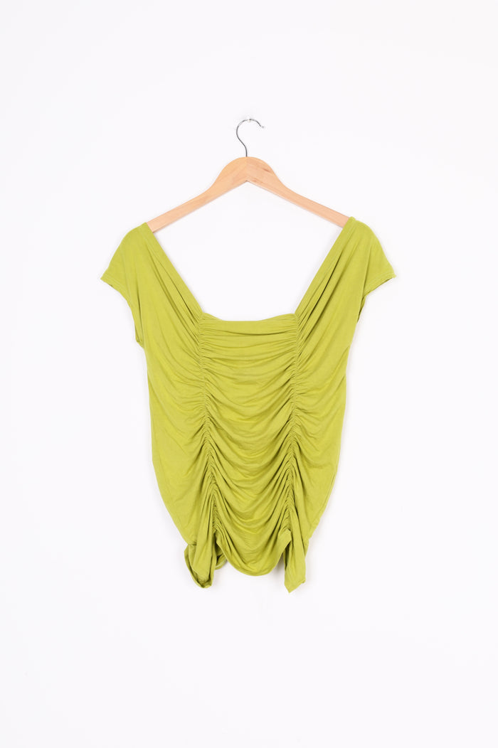 Dominique Healy Womens Green Top Size 4