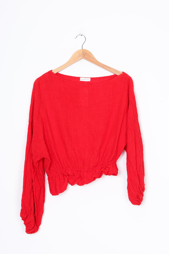 Dominique Healy Womens Red Top Size M