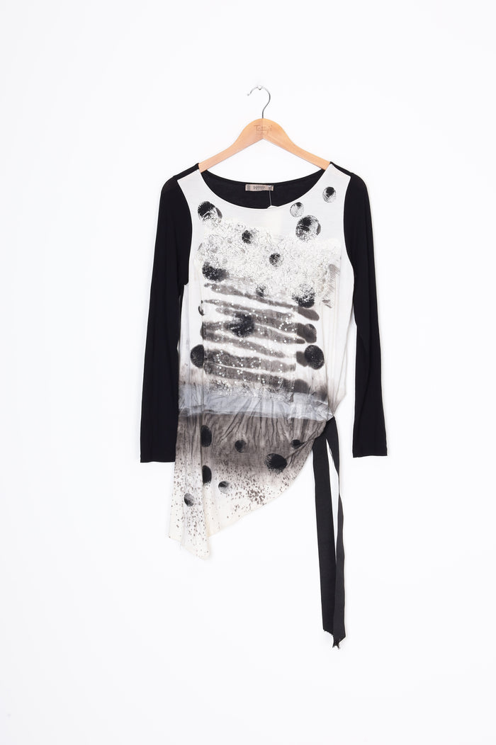 Eleonora Amadei Womens Black Top Size S