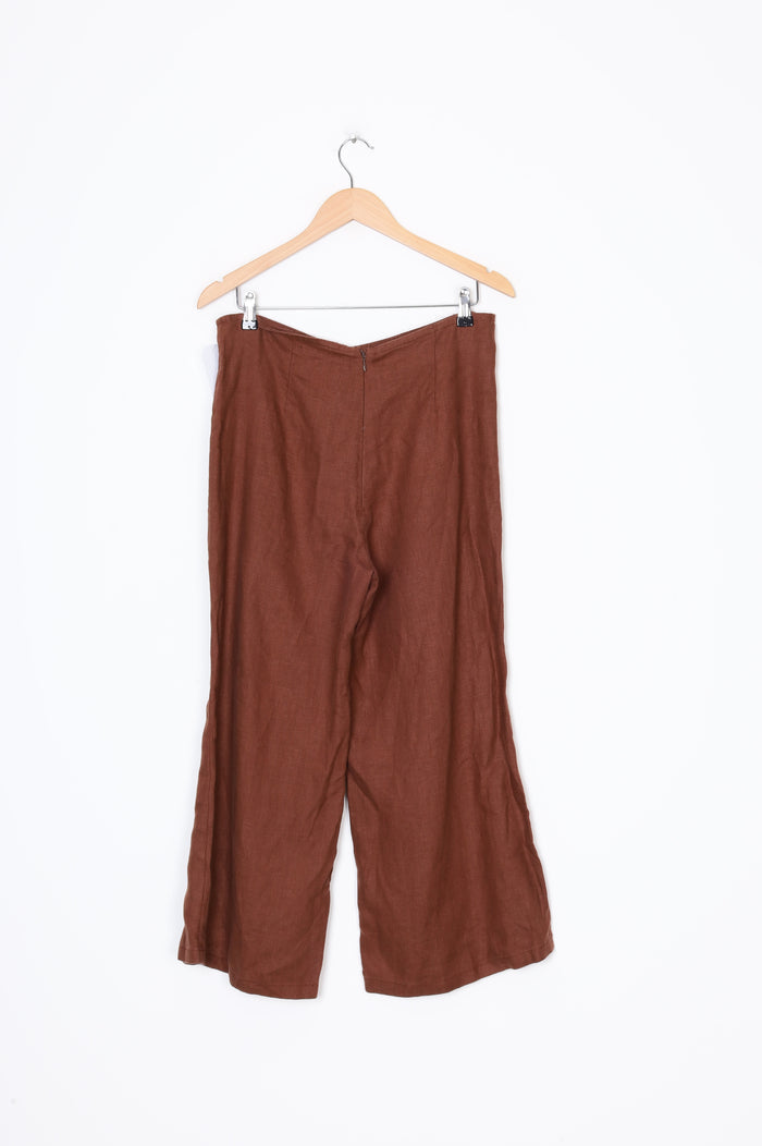 Faithfull the Brand Womens Brown Pants Size 8