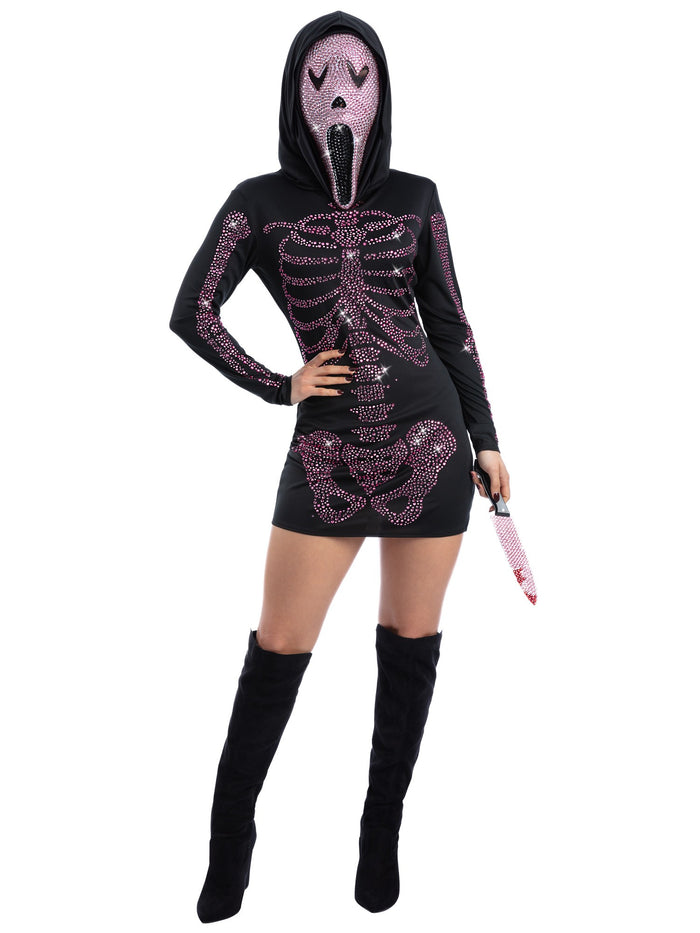 Fever Rhinestone Skeleton Costume