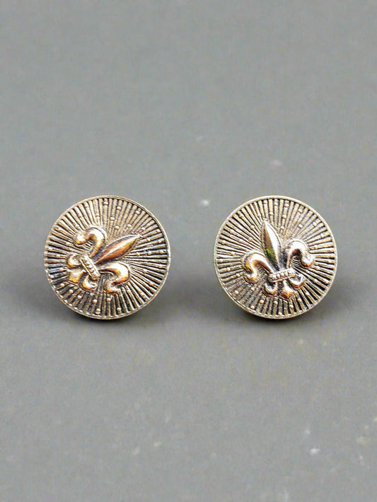 Fleur De Lis cuff links