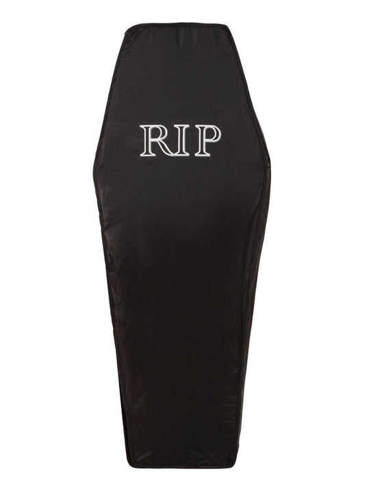 Foldable Black Coffin Costume Accessory
