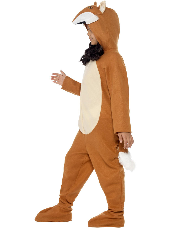 Fox Costume, Orange, with Hooded All in One & Tail