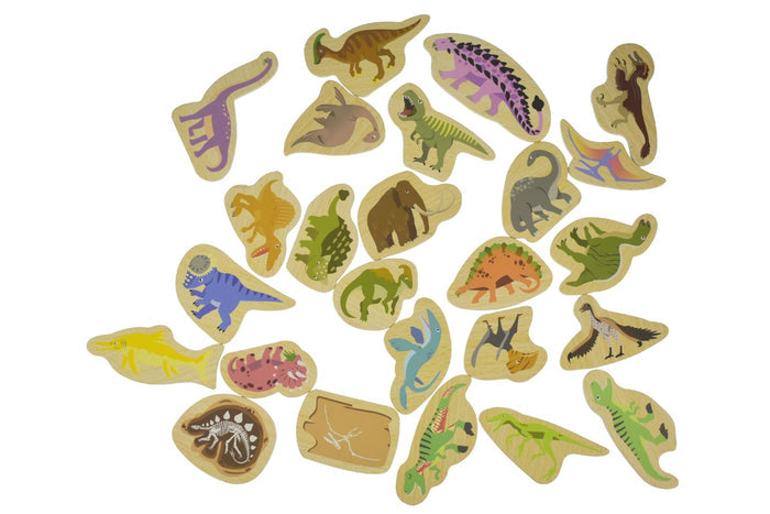 Fridge Friends 25 Piece Magnet Set - Dinosaurs & Prehistoric Animals