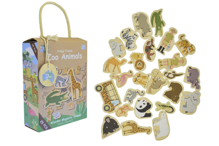 Fridge Friends 25 Piece Magnet Set - Zoo Animals