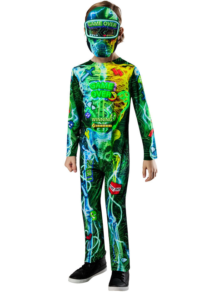Gamer Skeleton Kids Costume