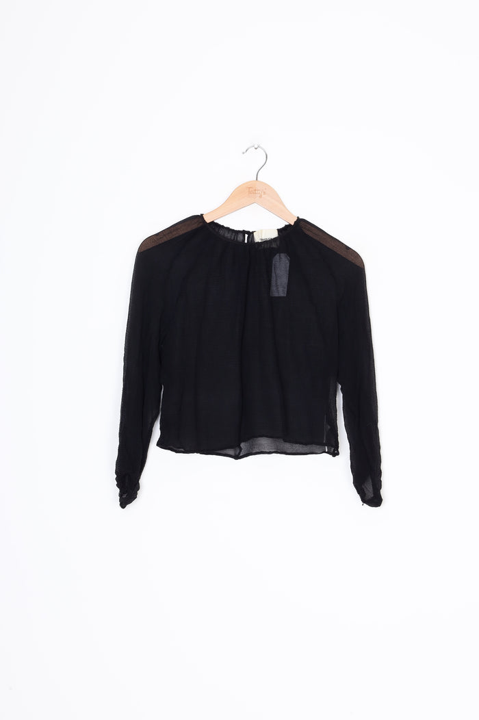 Georgia Alice Womens Black Top Size 8