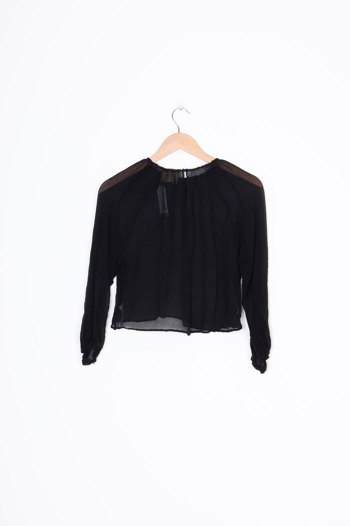 Georgia Alice Womens Black Top Size 8