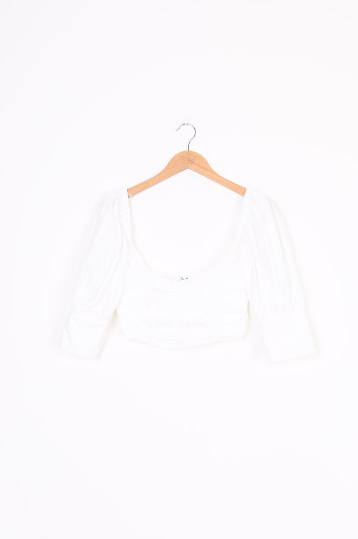 Georgia Alice Womens White Top Size 8