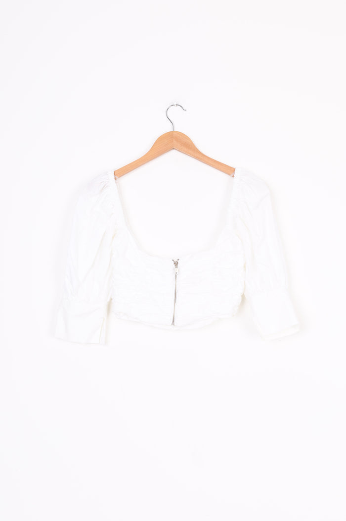 Georgia Alice Womens White Top Size 8
