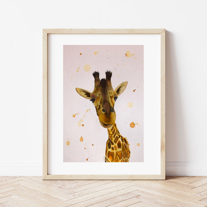 Giraffe Watercolor - Digital Download