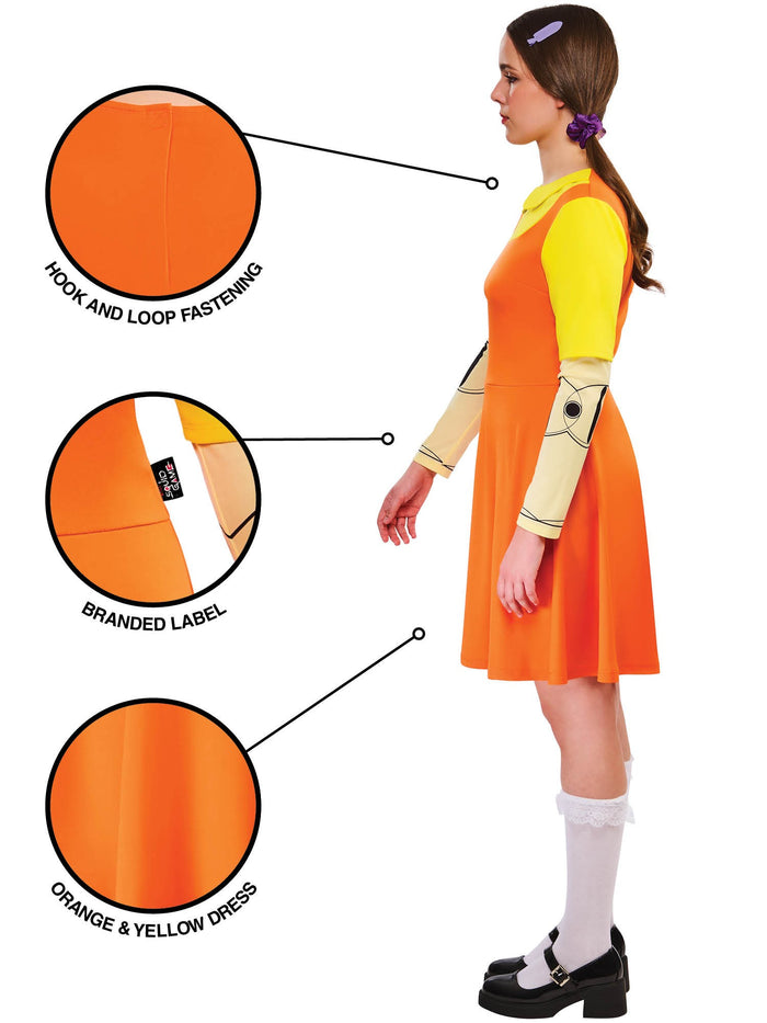Girl Doll Adult Costume from Squid Game