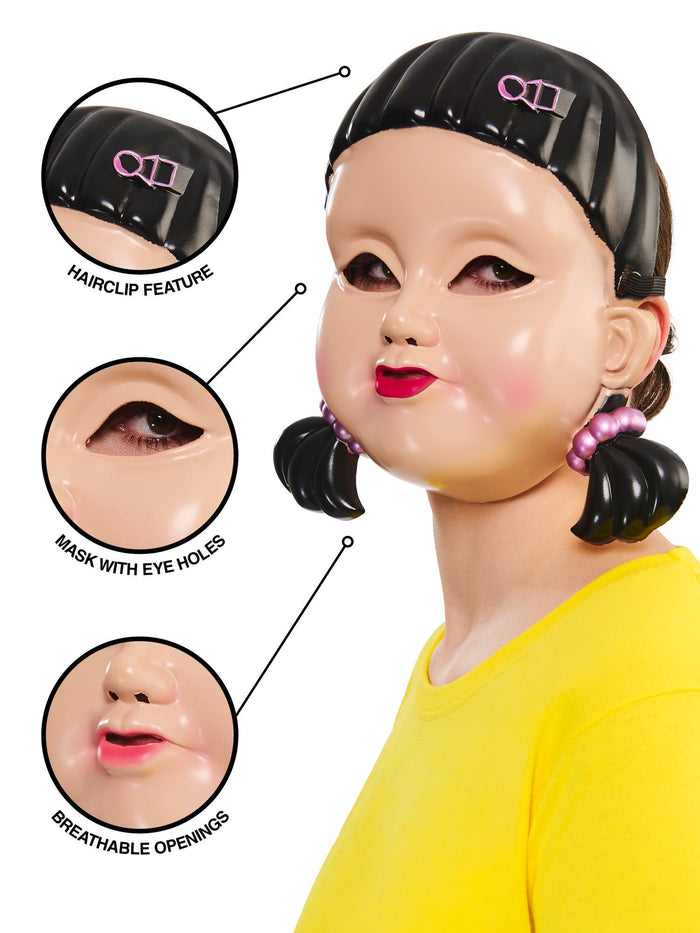 Girl Doll Adult Mask Girl Doll Adult Mask from Squid Game