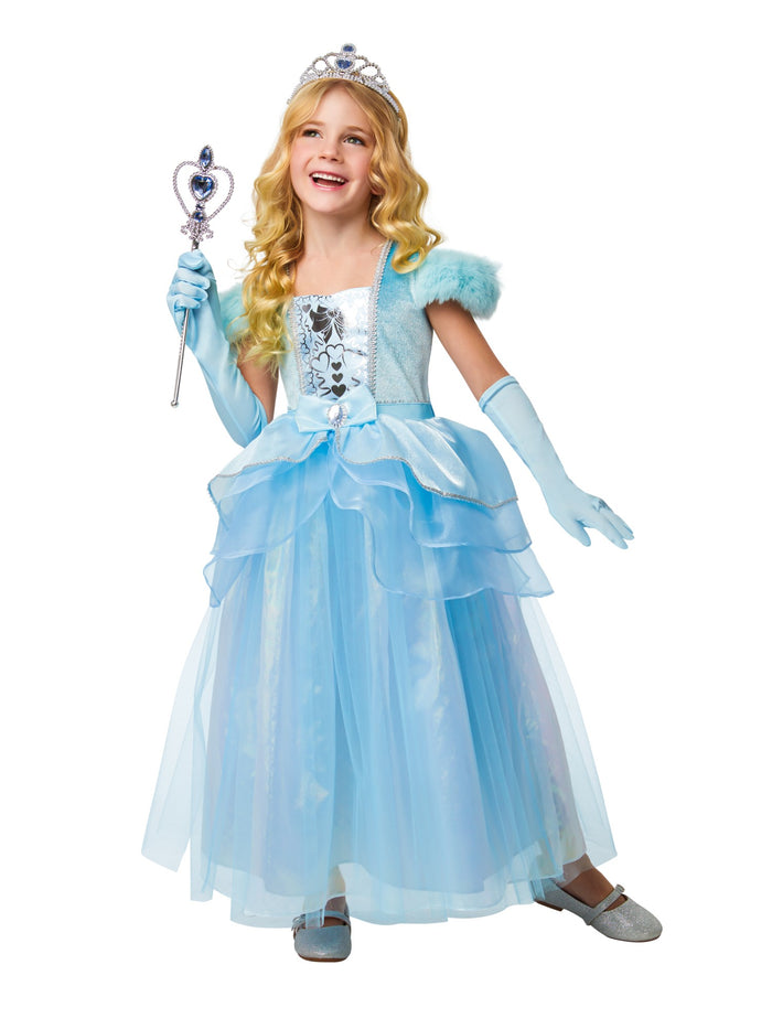 Girls Blue Ice Princess Costume