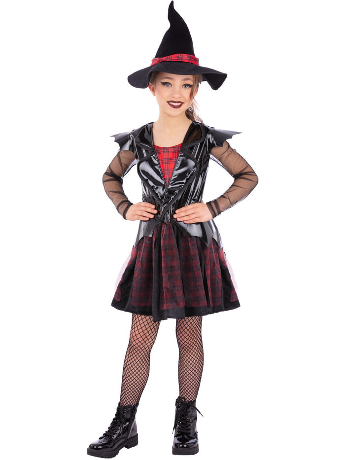 Girls Punk Witch Costume