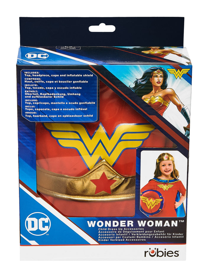 Girls Wonder Woman Dress Up Gift Set