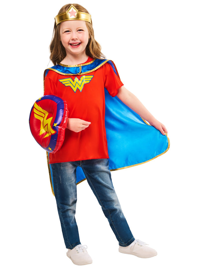 Girls Wonder Woman Dress Up Gift Set