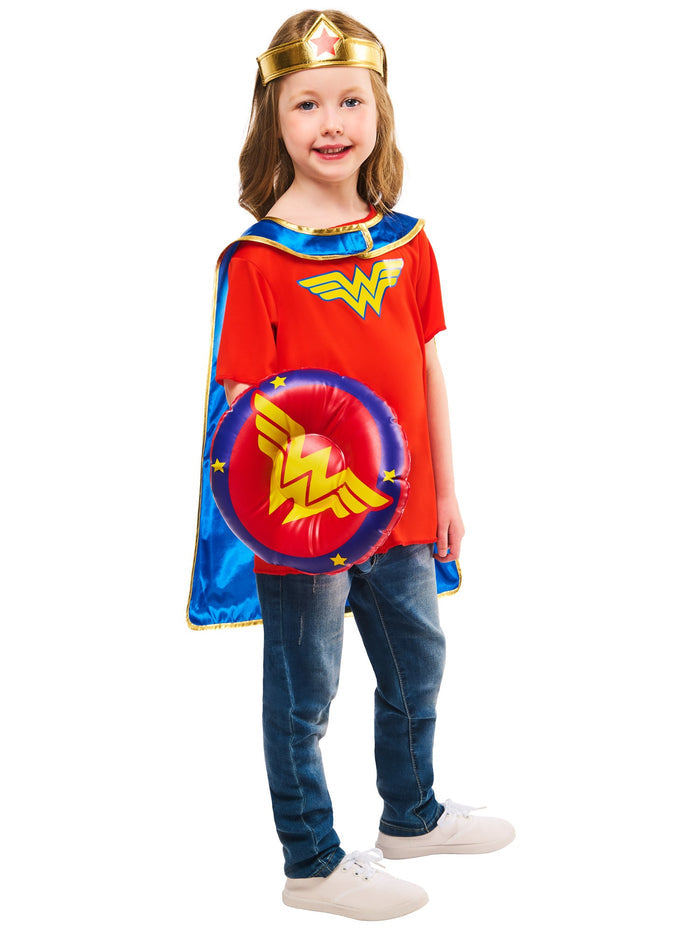 Girls Wonder Woman Dress Up Gift Set