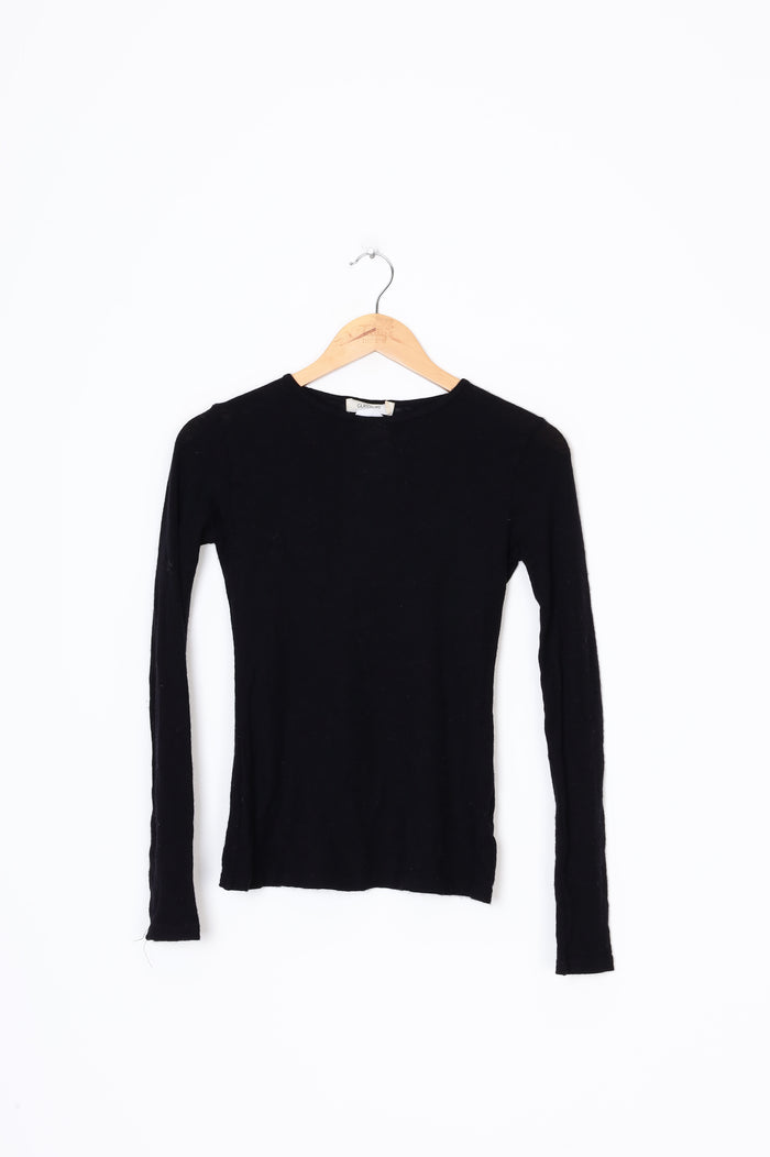 Glassons Womens Black Top Size 8
