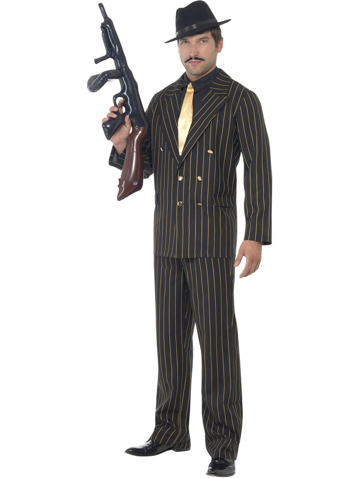 Gold Pinstripe Gangster Costume