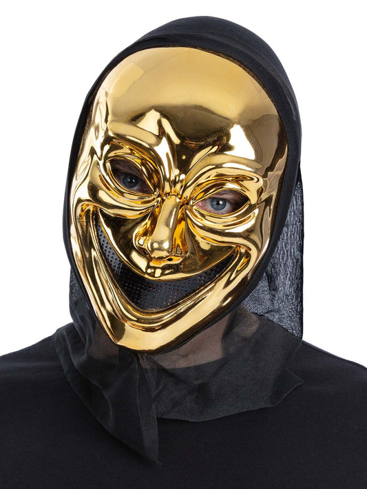 Gold Smiling Killer Hooded Mask